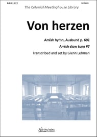 Von herzen Unison choral sheet music cover Thumbnail